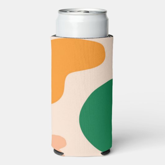 Zomer Strand Abstract Patroon Kleurrijke Regenboog Seltzer Blikjeskoeler (Seltzer Achterkant)