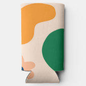 Zomer Strand Abstract Patroon Kleurrijke Regenboog Seltzer Blikjeskoeler (Achterkant)