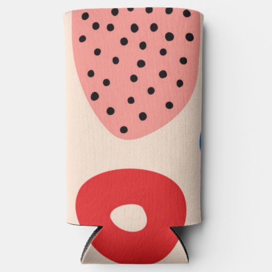 Zomer Strand Abstract Patroon Kleurrijke Regenboog Seltzer Blikjeskoeler (Voorkant)