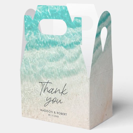 Zomer strand bestemming Dank u bruiloft gunst Bedankdoosjes (Geopend)