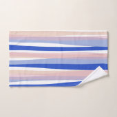 Zomer strand blauw roze beige strepen bad handdoek (Handdoek)