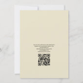 Zomer strand bokeh QR-code RSVP bruiloft Kaart (Achterkant)
