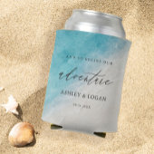 Zomer strand bruiloft gunsten blikjeskoeler