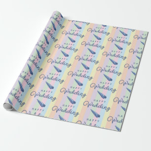 Zomer Strand Bruiloft Oceaan Schelp Regenboog Stre Cadeaupapier