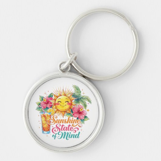 Zomer strand citaten aan de kust sleutelhanger (Voorkant)