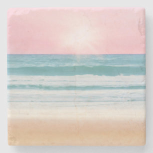 Zomer Strand Design Stenen Onderzetters
