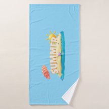 Zomer Strand Eiland 3D Trendy Tropische Vakantie