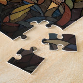 Zomer Strand Glas in lood Puzzel (Zijkant)
