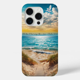 Zomer strand iPhone hoesje met inspirerende Psalm 