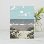 Zomer Strand Locatie Kaart (Staand voorkant)