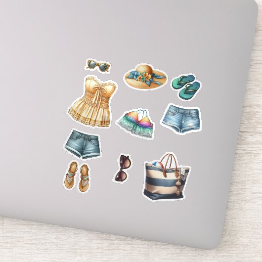 Zomer Strand Mode en Accessoires Sticker (Detail)