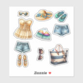 Zomer Strand Mode en Accessoires Sticker (Vel)