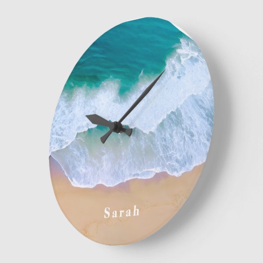 zomer strand moderne minimalistische oceaan Wandkl Grote Klok (Hoek)