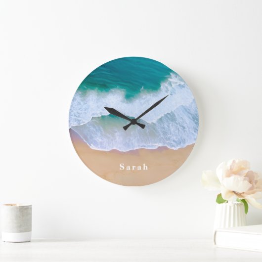 zomer strand moderne minimalistische oceaan Wandkl Grote Klok (Huis)