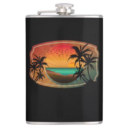 ZOMER STRAND NATUUR VINTAGE HEUPFLES (Voorkant)