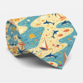 Zomer strand nekband tie stropdas (Opgerold)