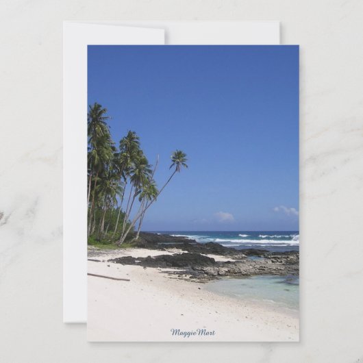 Zomer Strand Palmboom Tropisch zoet 16 Verjaardag Kaart (Achterkant)