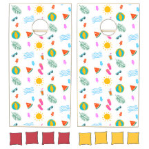 Zomer Strand Patroon Cornhole Set