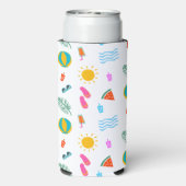 Zomer Strand Patroon Koeler (Seltzer Achterkant)