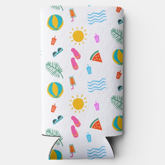 Zomer Strand Patroon Koeler (Achterkant)