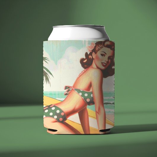  Zomer Strand Pin Up Blikjeskoeler