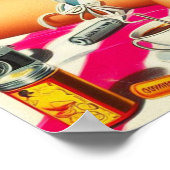 Zomer Strand Pin Up Poster (Hoek)