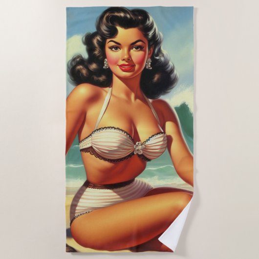  Zomer Strand Pin Up Strandlaken (Voorkant)
