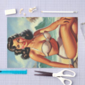 Zomer Strand Pin Up Tissuepapier (Craft)