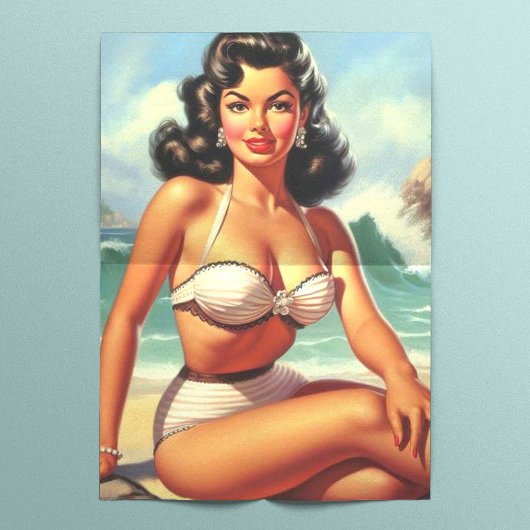  Zomer Strand Pin Up Tissuepapier