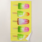 Zomer strand popsicle fruit ijsblokje strandlaken (Voorkant)