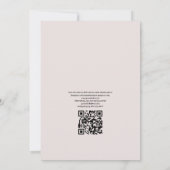 Zomer strand QR-code RSVP-huwelijk Kaart (Achterkant)
