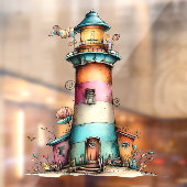 Zomer strand raam sticker (Vel 2)
