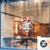 Zomer strand raam sticker (Cafe Raam)