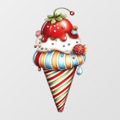 Zomer strand raam sticker (Vel)