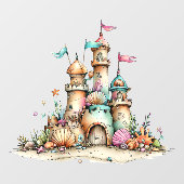 Zomer strand raamfolie raamsticker (Vel)