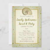 Zomer Strand Seashell Rustiek Hout Zoet 16 Kaart (Voorkant)