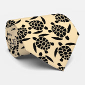 Zomer Strand Stijl Schildpad Patroon Stropdas (Opgerold)