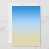 Zomer Strand String Licht Huwelijksuitnodigingen Kaart (Achterkant)