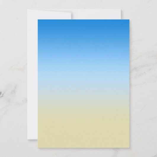 Zomer Strand String Licht Huwelijksuitnodigingen Kaart (Achterkant)