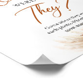 Zomer strand terracotta bloemig Waar waren ze Poster (Hoek)