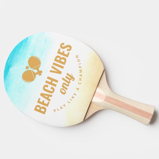  Zomer Strand Thema Monogram Tafeltennisbatje (Zijkant)