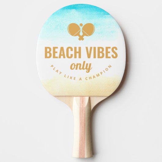  Zomer Strand Thema Monogram Tafeltennisbatje (Voorkant)