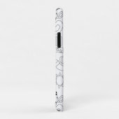 Zomer strand thema omlijning patroon Case-Mate iPhone case (Achterkant/rechts)