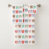 Zomer Strand thema sandalen Patroon Teenslippers Bad Handdoek (Insitu)