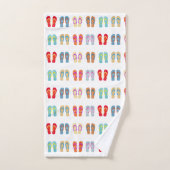 Zomer Strand thema sandalen Patroon Teenslippers Bad Handdoek (Handdoek)