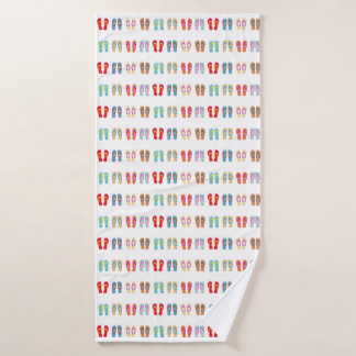 Zomer Strand thema sandalen Patroon Teenslippers Badhanddoek