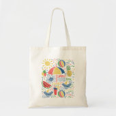Zomer strand thema tote bag (Voorkant)