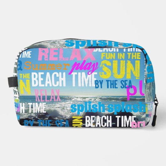 Zomer Strand Tijd Plezier Toilettasje (Voorkant)