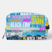 Zomer Strand Tijd Plezier Toilettasje (Achterkant)