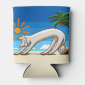 Zomer Strand Tropische Kat Blikjeskoeler (Voorkant)